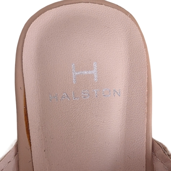 H by Halston Network Cream Crisscross Strap Wedge Espadrille Sandals Size 6.5 - Picture 7 of 9